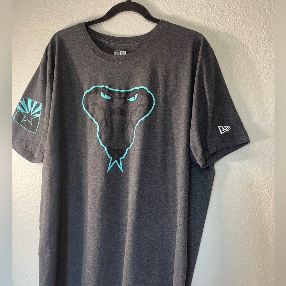 New Era Men’s Charcoal Gray Arizona Diamondbacks Tee